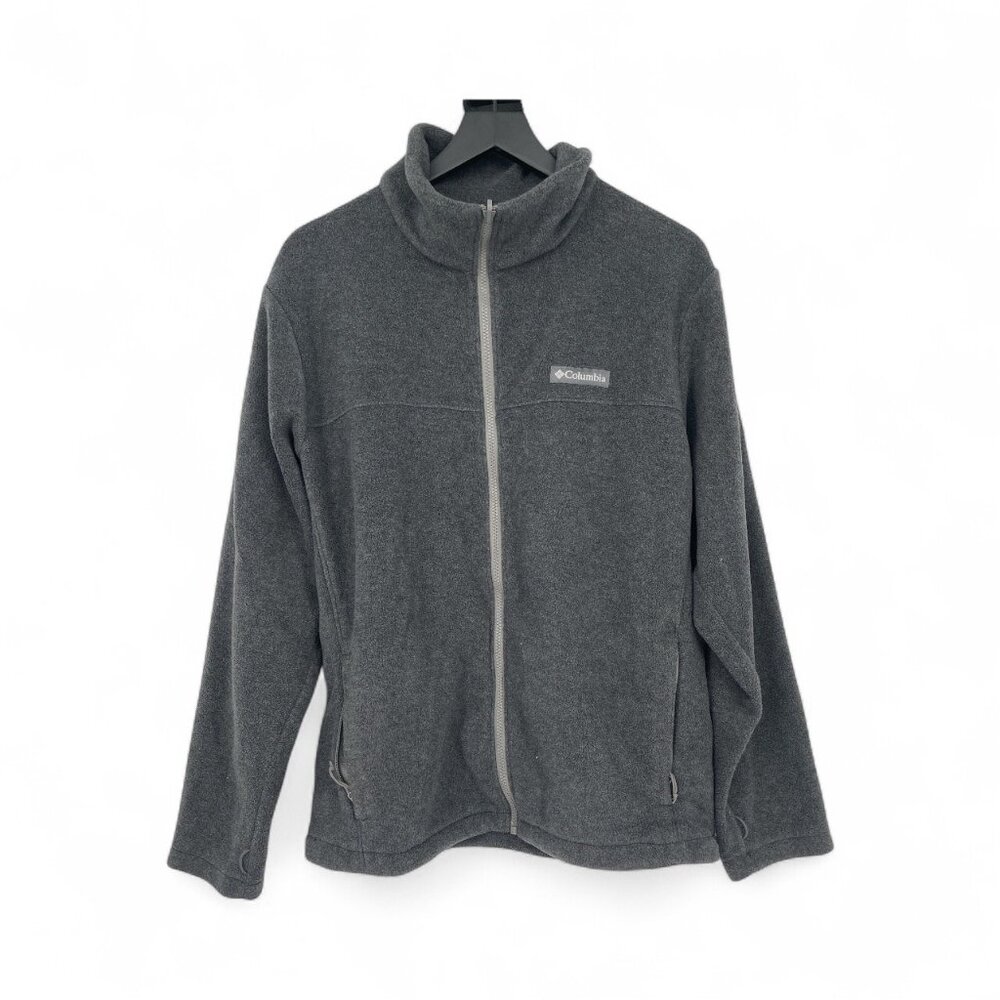 Mens Columbia Steens Mountain Full Zip Fleece Jacket Dark Gray Sportswear Large